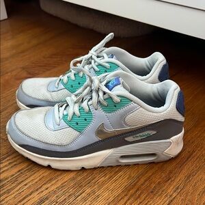 Like Brand New Nike Blue/Purple Air Max Sneakers with glittery details